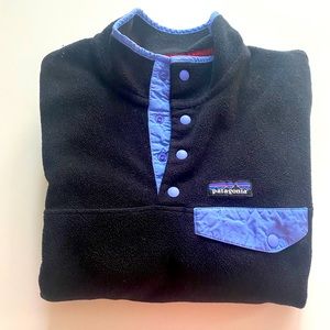 Patagonia XS Fleece Synchilla Black Snap Pullover